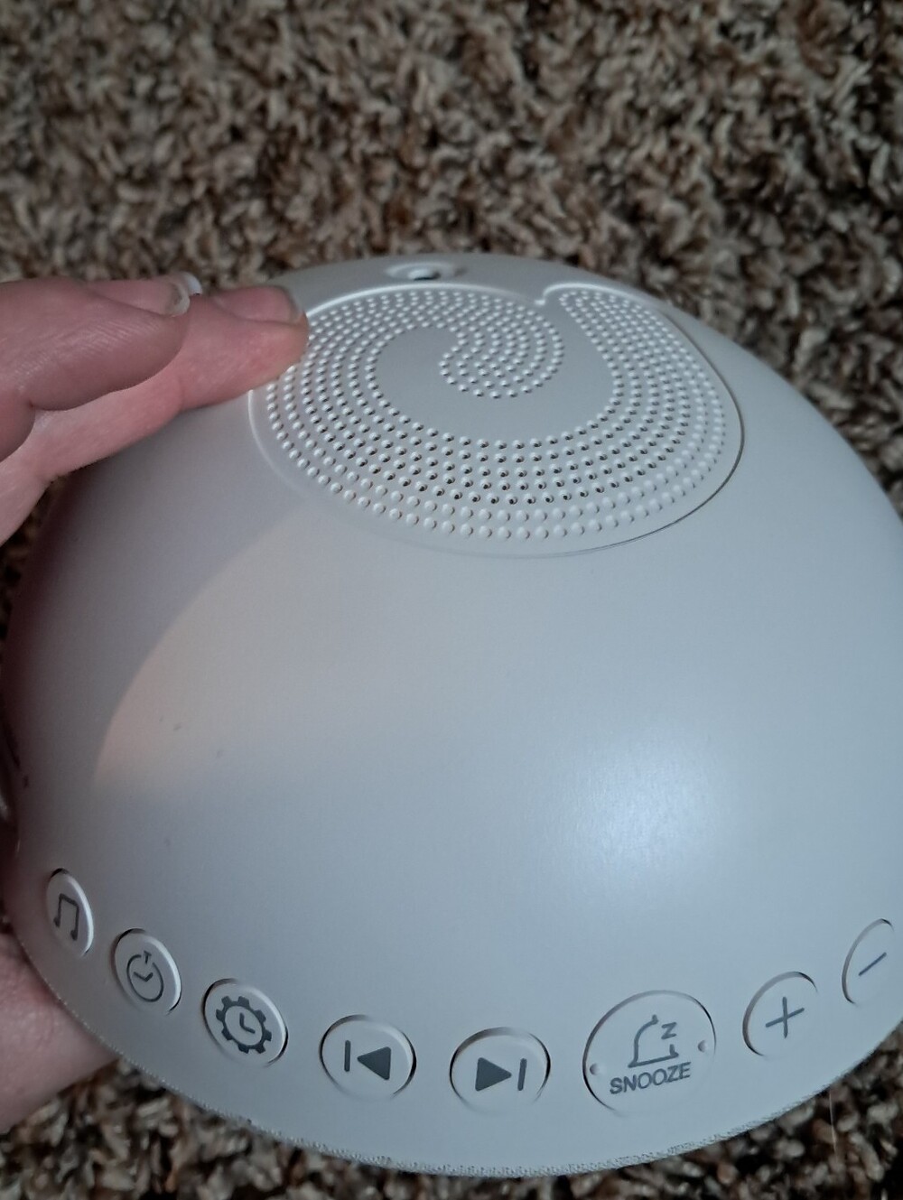 Smart Bluetooth Alarm Speaker — Beige - Picture 3 of 4